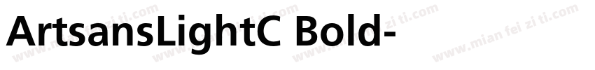ArtsansLightC Bold字体转换